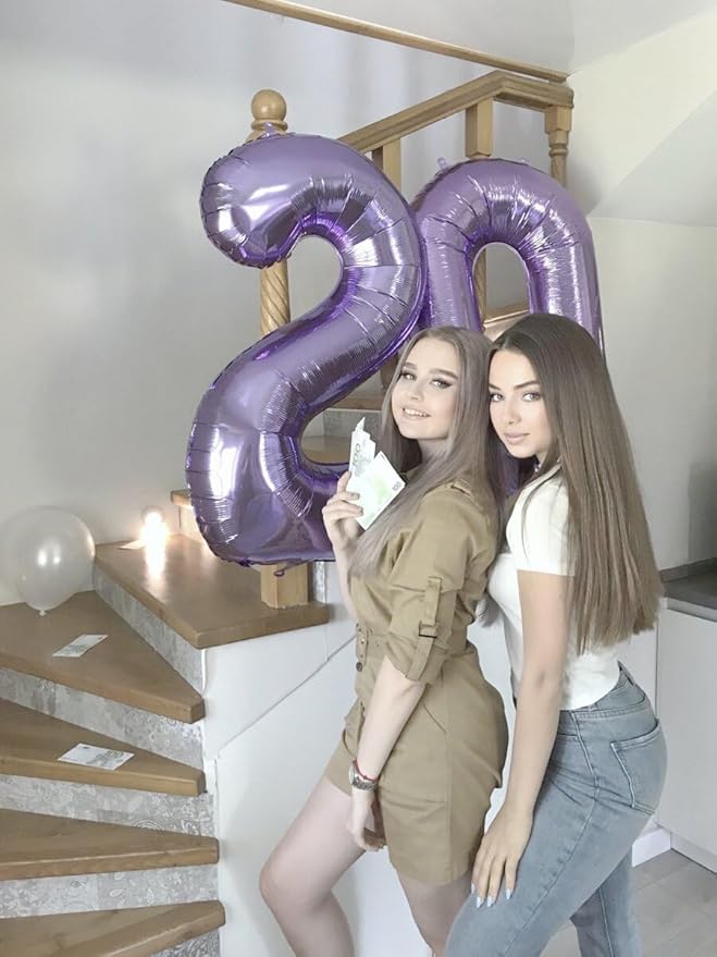 Lavender 40 Inch 0 Number Balloons, 0 Decorations - Image 4