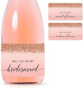 Andaz Press Mini Champagne Wine Bottle Proposal Labels by AndazPress