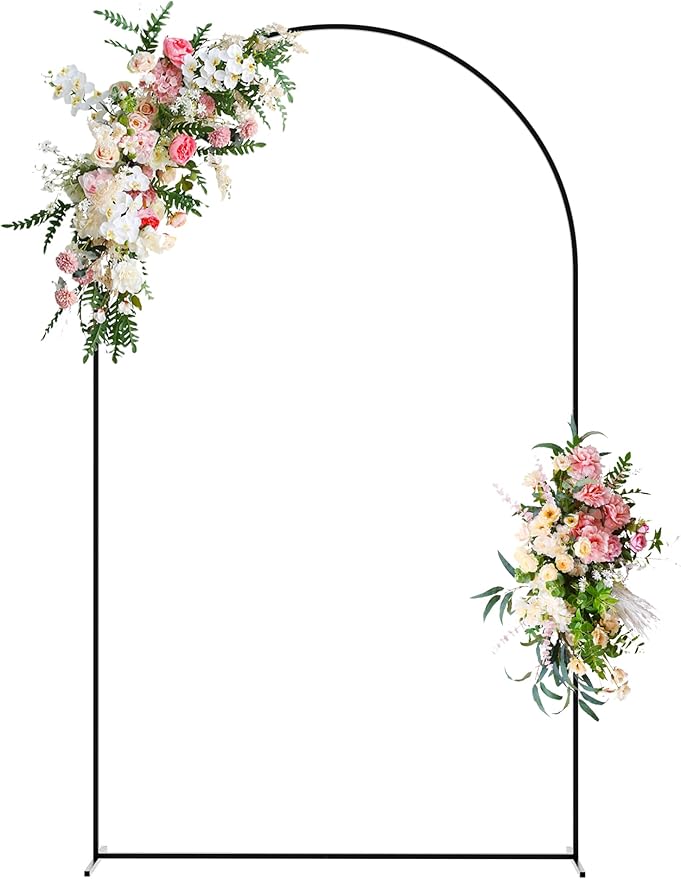 Wokceer Wedding Arch Backdrop Stand 8 FT Metal Backdrop Arch Stand by Wokceer