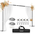 FUDESY Backdrop Stand Heavy Duty, 8.5x10ft Adjustable Photo Background Pipe and by FUDESY