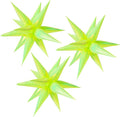 3pcs 26inch 3D lridescent macaron green Explosion Star foil balloon, lridescent by Enimapod