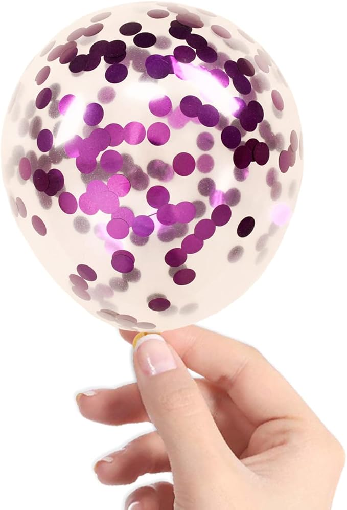 Purple Confetti Balloons by VHUWE