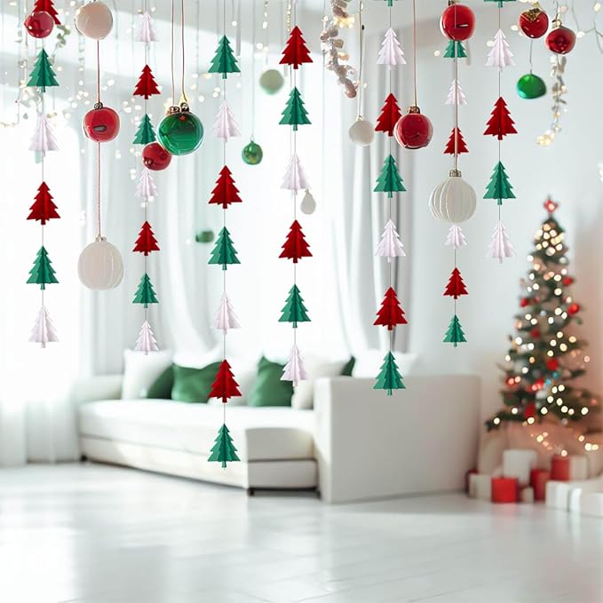 Red White Green Christmas Decorations - Image 5