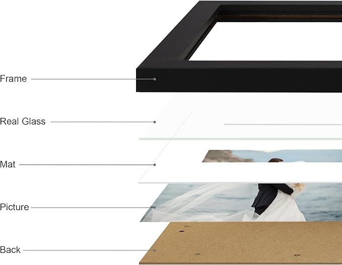 8x12 Picture Frame Set of 4 - Image 3