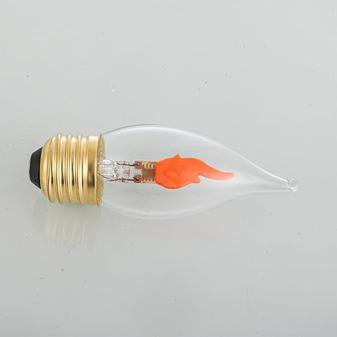 Flickering Light Bulbs E26 Flame Bulb, LED Fire Effect Flickering Small Flame - Image 5