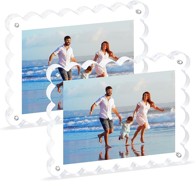 2Pack Acrylic Magnetic Photo Frame 5x7 Inch by Unknown