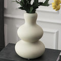 Ceramic Vase for Decor, Modern Vases for Home Decor Living Room, Centerpiece by Tenforie
