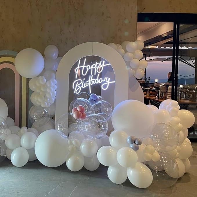 Bezente White Balloons 18 Inch - Image 8
