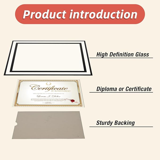 Rempry 8.5x11 Picture Frame Set of 12, Vertical or Horizontal Tabletop Display - Image 4