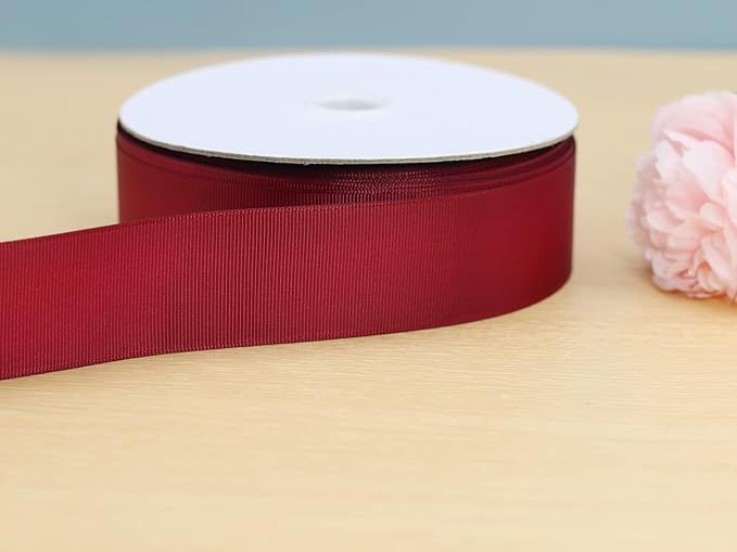Jesep One Roll 50 Yards Soild Grosgrain Ribbon Boutique Gift Wrapping Package - Image 2