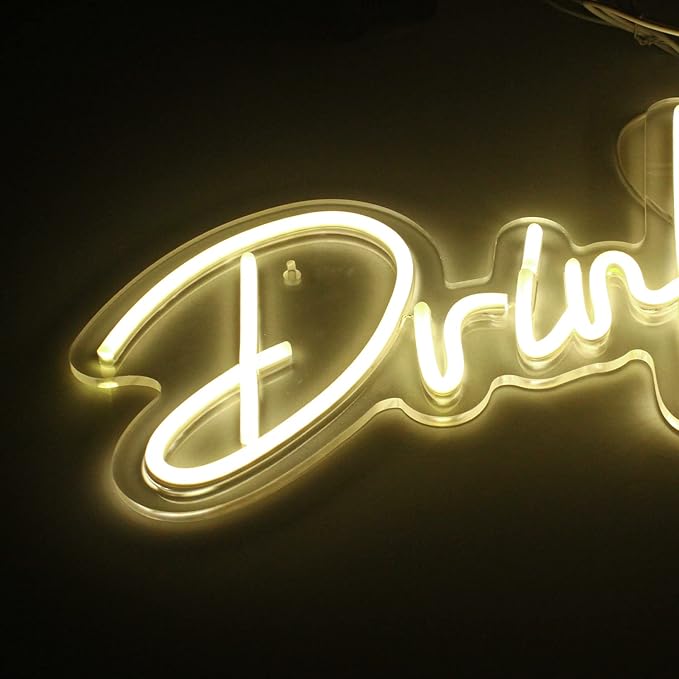 Looklight Drinks Neon Sign, Letters Bar Neon Light, Led Neon Signs - Image 9