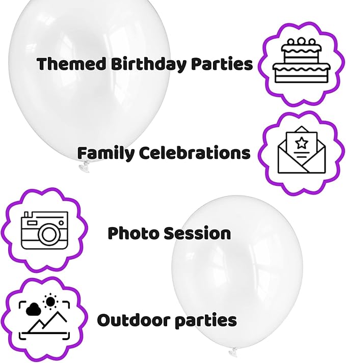 110pcs Clear Balloons, Transparent Balloon - Image 3