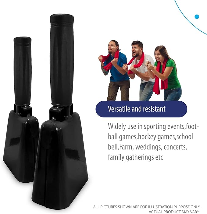 Deke Home - 2 Pack 7 Inch Steel Cowbells - Image 6