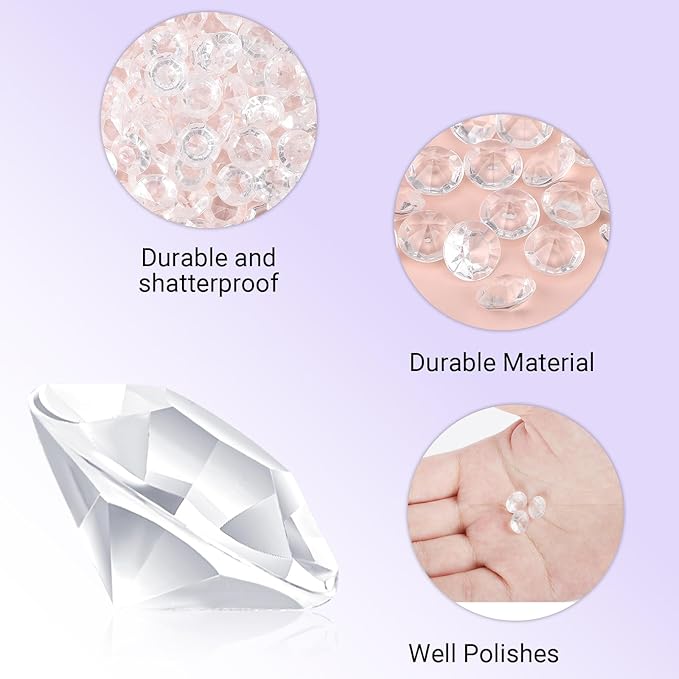 SUREAM 2000PCS Acrylic Ice Rocks - 10mm/0.39Inch - Image 3