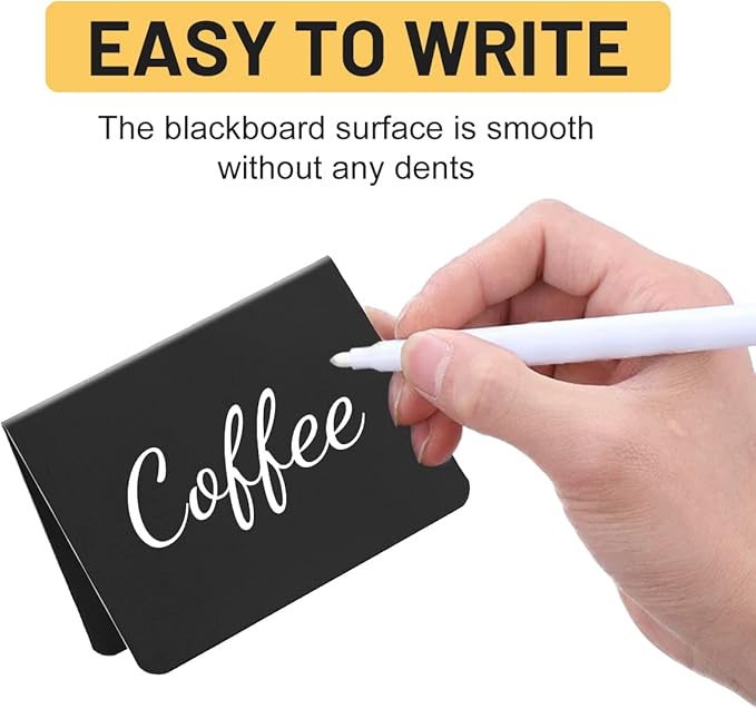 20Pcs V-Shaped Mini Chalkboard Signs - Image 4