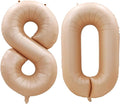 GOER Number 80 Balloons for 80th Birthday Party Decorations, 42 Inch Jumbo Foil by GOER