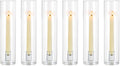 NUPTIO Candle Stick Candle Holder: Clear Glass Hurricane Candlestick Holders by Nuptio