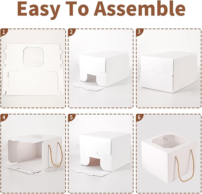 30 pcs 6x6x5 Inch Small Cake Box - Image 4