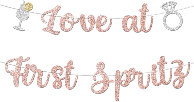 Love At First Spritz Wedding Banner by Unknown