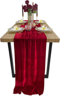 Luxurious Velvet Table Runner, 10ft Wedding Reception Decorations, 20x120inch by EHLDekol