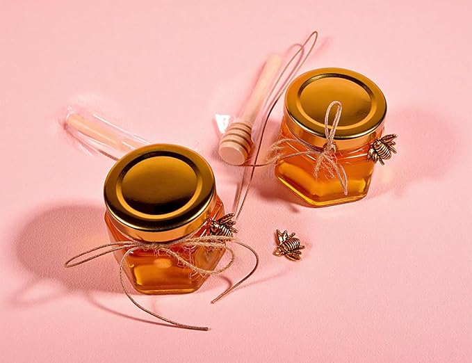 Adabocute Honey Pot, Mini Glass Honey Jars - Image 4