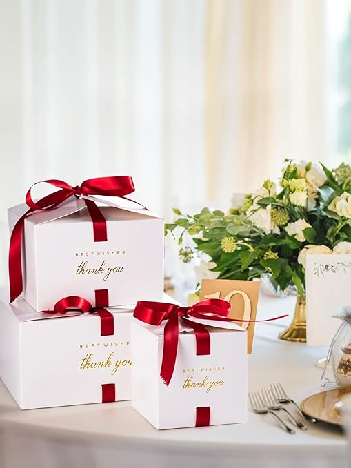MESHA Gift Boxes 4x4x4'' 400 Pack, Small White Gift Boxes - Image 8