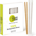 100% Biodegradable Individually Wrapped Cocktail Stirrers – 100 PCS of 5.50 by TheVeggieStraws