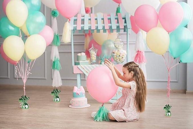 ROYALHOUSE Metallic Plastic Wrapped Balloon Weights - Image 3