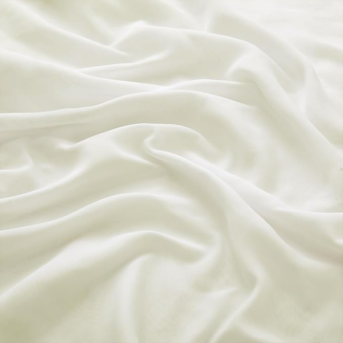 VACVELT Wedding Arch Draping Fabric, Ivory Chiffon, 1 Panel Sheer Drapes - Image 5