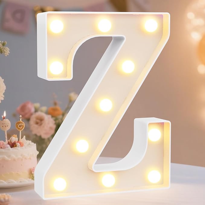 Pooqla LED Marquee Letter Lights Sign, Light Up Alphabet Letter by Pooqla