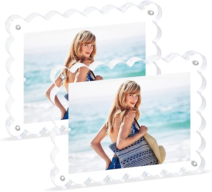 2Pack Acrylic Magnetic Photo Frame 5x7 Inch - Image 8