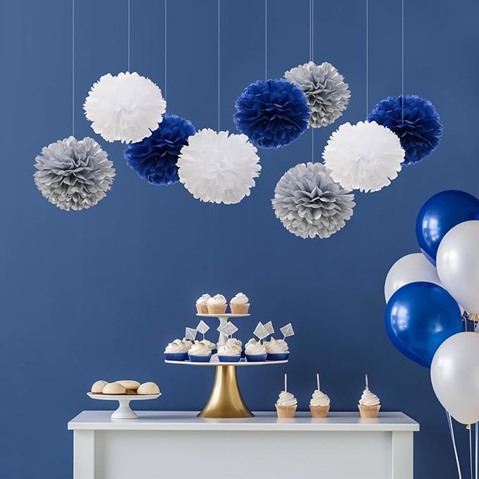 Tissue Pom Poms Tissue Paper Flowers Tissue Fluff Balls Party Decorations - Image 3