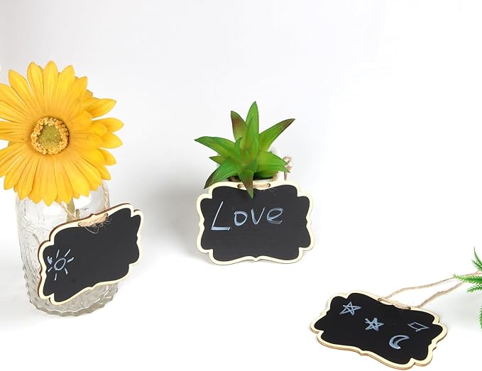 Wooden Mini Hanging Chalkboard Signs - Image 3