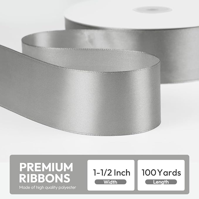 1-1/2" x 100 Yards Satin Ribbon - Image 2