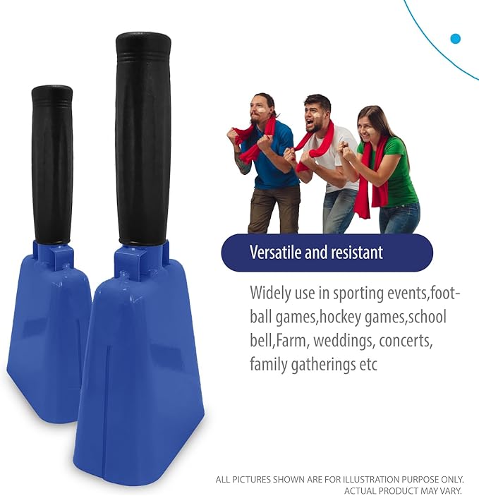Deke Home - 2 Pack 7 Inch Steel Cowbells - Image 6