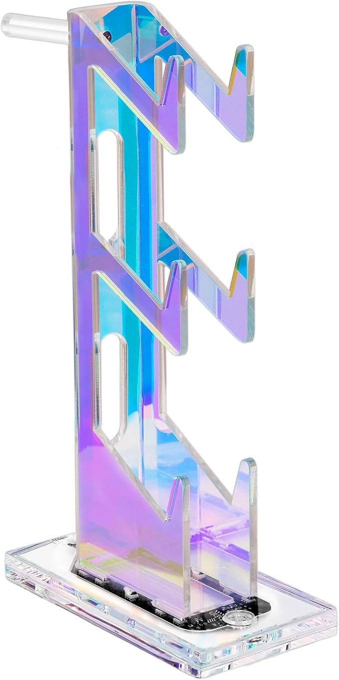 Game Controller Holder with Light Colorful Acrylic Headphones Stand with 3 by SOVQUEST