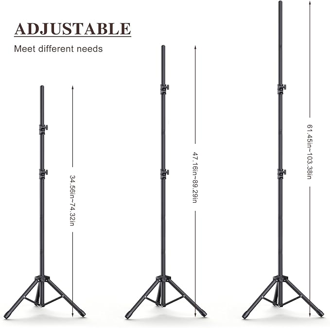 Backdrop Stand 10×8ft Adjustable Backdrop Support Ground Kit Photography Photo - Image 3
