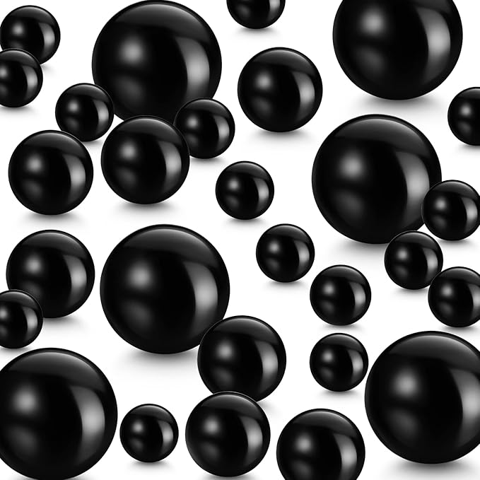 150 Pieces Vase Filler Faux Pearls Vase Makeup Beads No Hole Gloss Bead Mixed by Junkin
