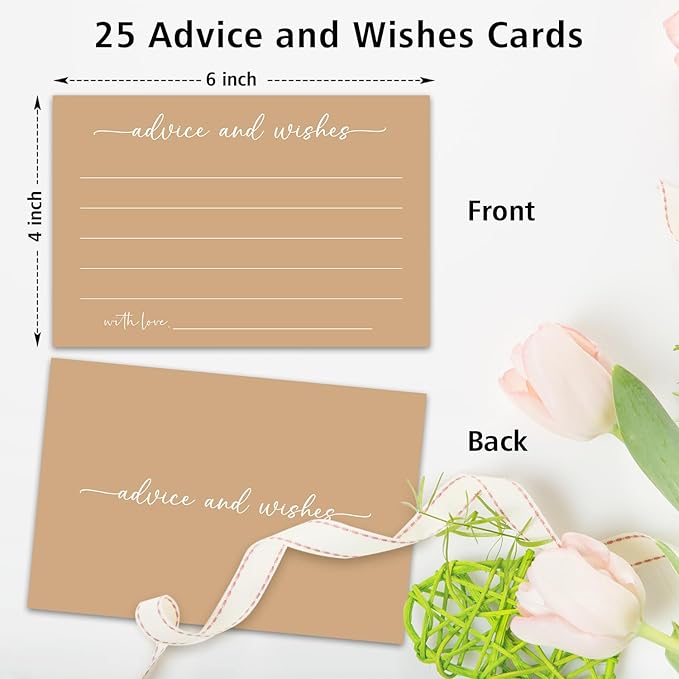 Brown Advice and Wishes Card, Advice Cards - Image 2