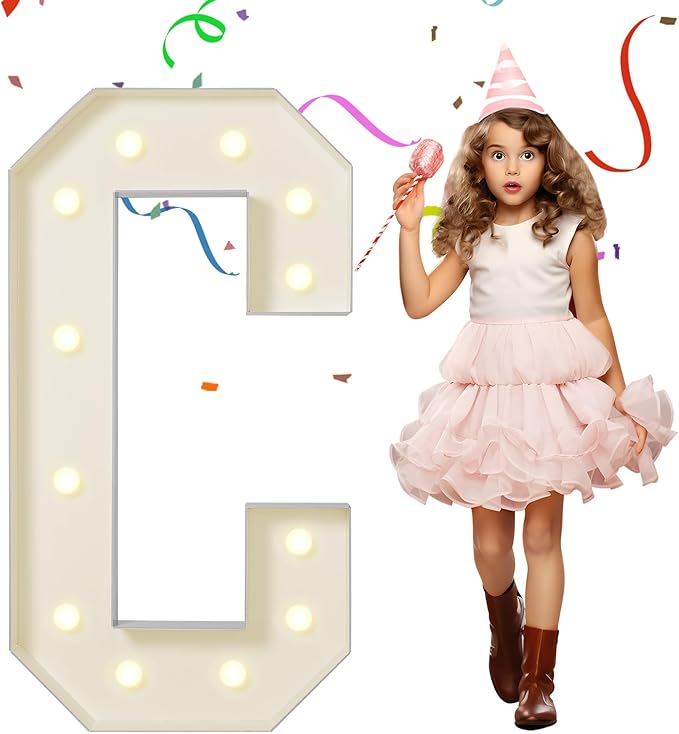 eufony Marquee Letters 4 Feet Tall, 4 FT Marquee Light Up Letters, Giant Light by eufony