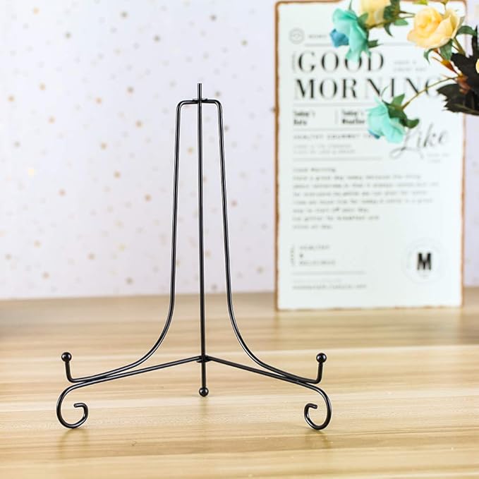 Iron Display Stand, Displays Picture Frames, Decorative Plates, Tablets and Art - Image 3