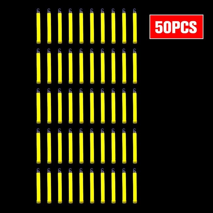 novelinks 50 Pcs 6'' Premium Glow Sticks Bulk - Image 2