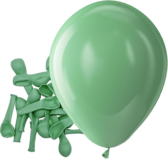 Bezente Sage Green Latex Party Balloons by Bezente