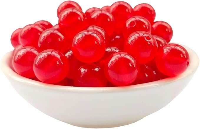 Stone Beads 8mm 100pcs Red Chalcedony Beads Round Loose Gemstones Beads by ABOKOY