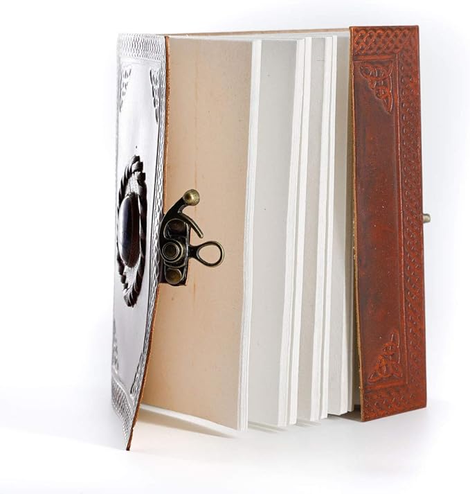 Vintage Leather Journal Handmade Buffalo Non-Refillable Deckle Edge Paper – - Image 9