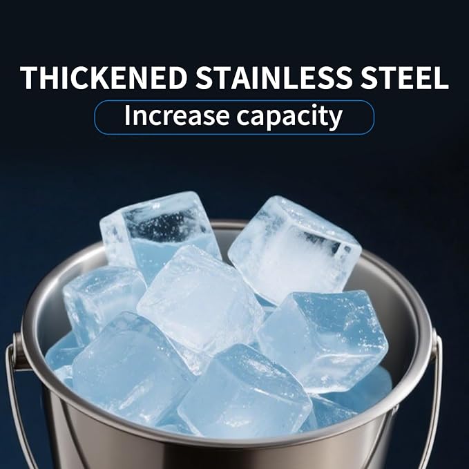 3L Stainless Steel Double-Wall Insulated Ice Bucket - Image 3