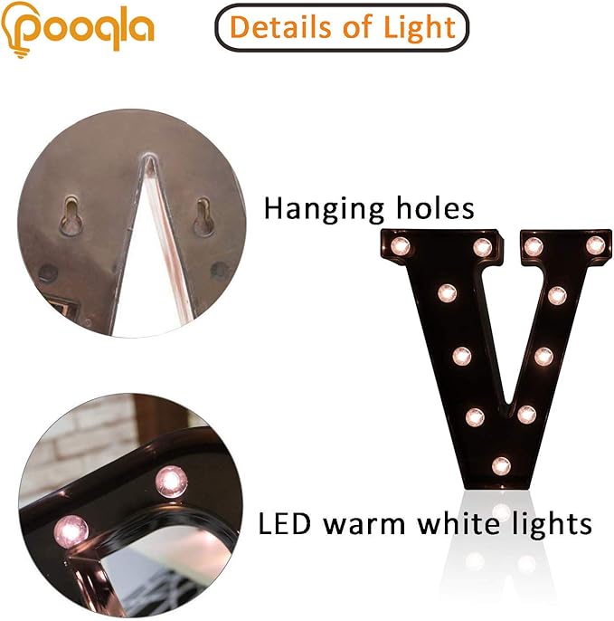 Decorative LED Illuminated Letter Marquee Sign - Image 2