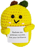 Crochet Emotional Support Mango-Handmade Mental Health Gifts by Unknown