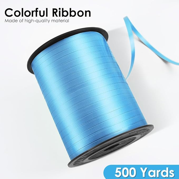 Light Blue Curling Ribbon, 500 Yard, Crafts & Celebrations - Image 2