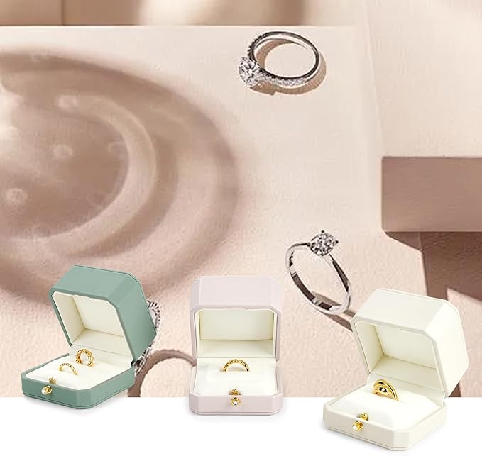 Oirlv Premium Leather Double Ring Box - Image 3